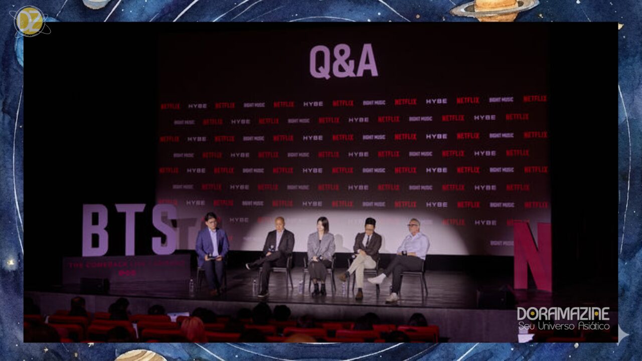 Coletiva Hybe e Netflix