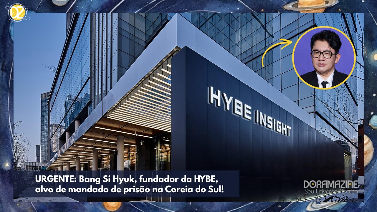 URGENTE: Bang Si Hyuk, fundador da HYBE, alvo de mandado de prisão na Coreia do Sul!