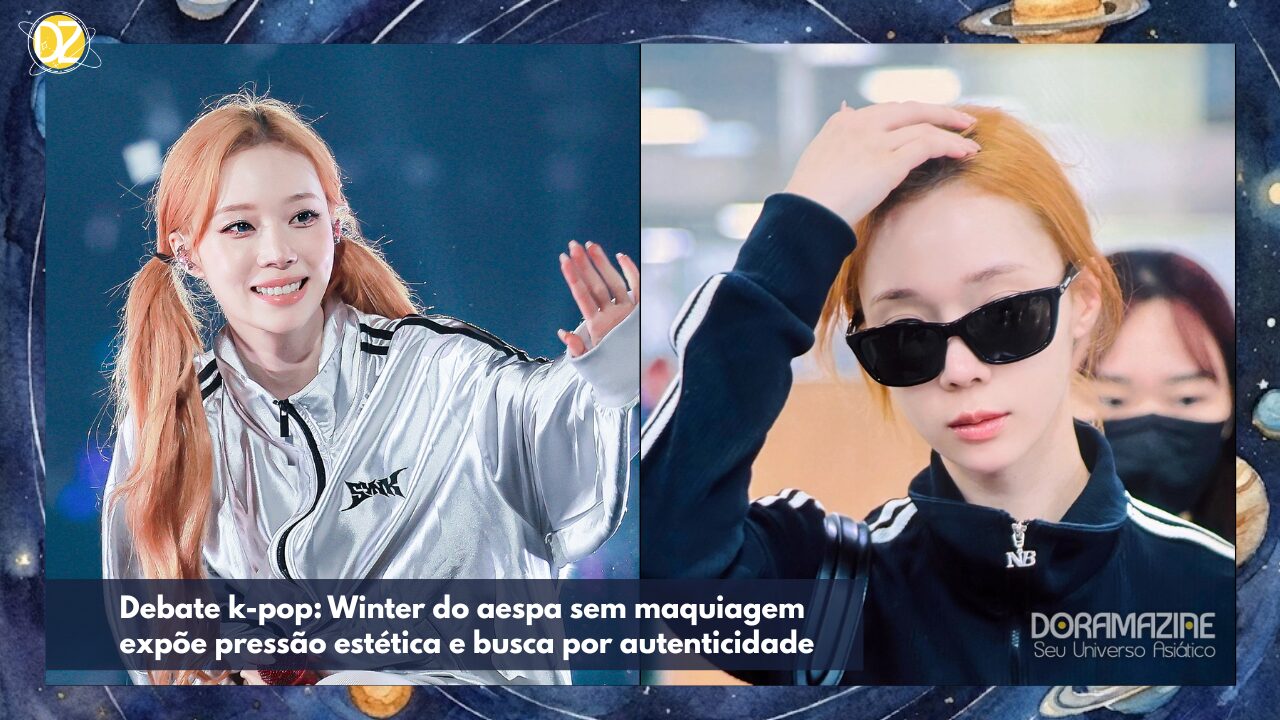 Winter do aespa: Fãs defendem beleza natural após aparição sem maquiagem gerar debate