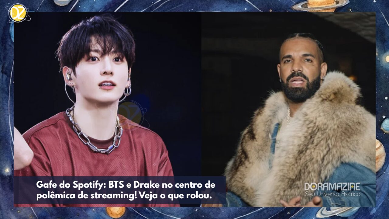 Spotify se desculpa após gafe com recordes de streaming envolvendo BTS e Drake.