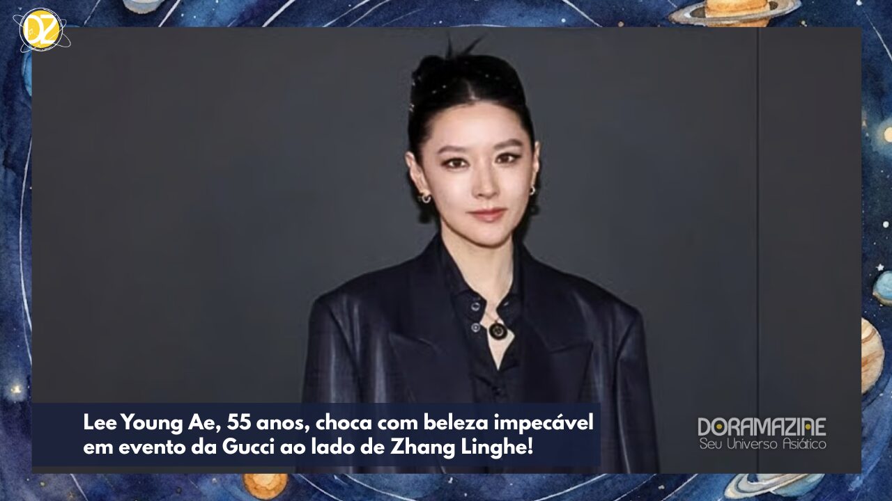 Lee Young Ae brilha em evento da Gucci e viraliza com Zhang Linghe.