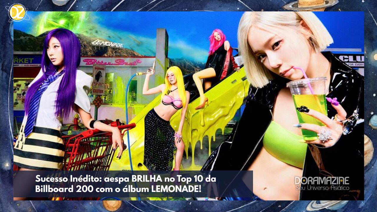 LEMONADE leva aespa de volta ao Top 10 da Billboard 200: Sucesso internacional confirmado!