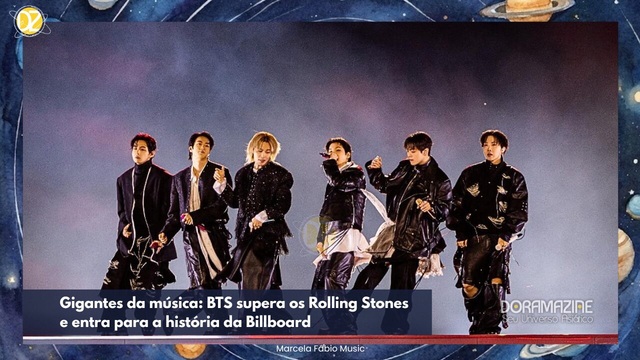 Gigantes da música: BTS supera os Rolling Stones e entra para a história da Billboard