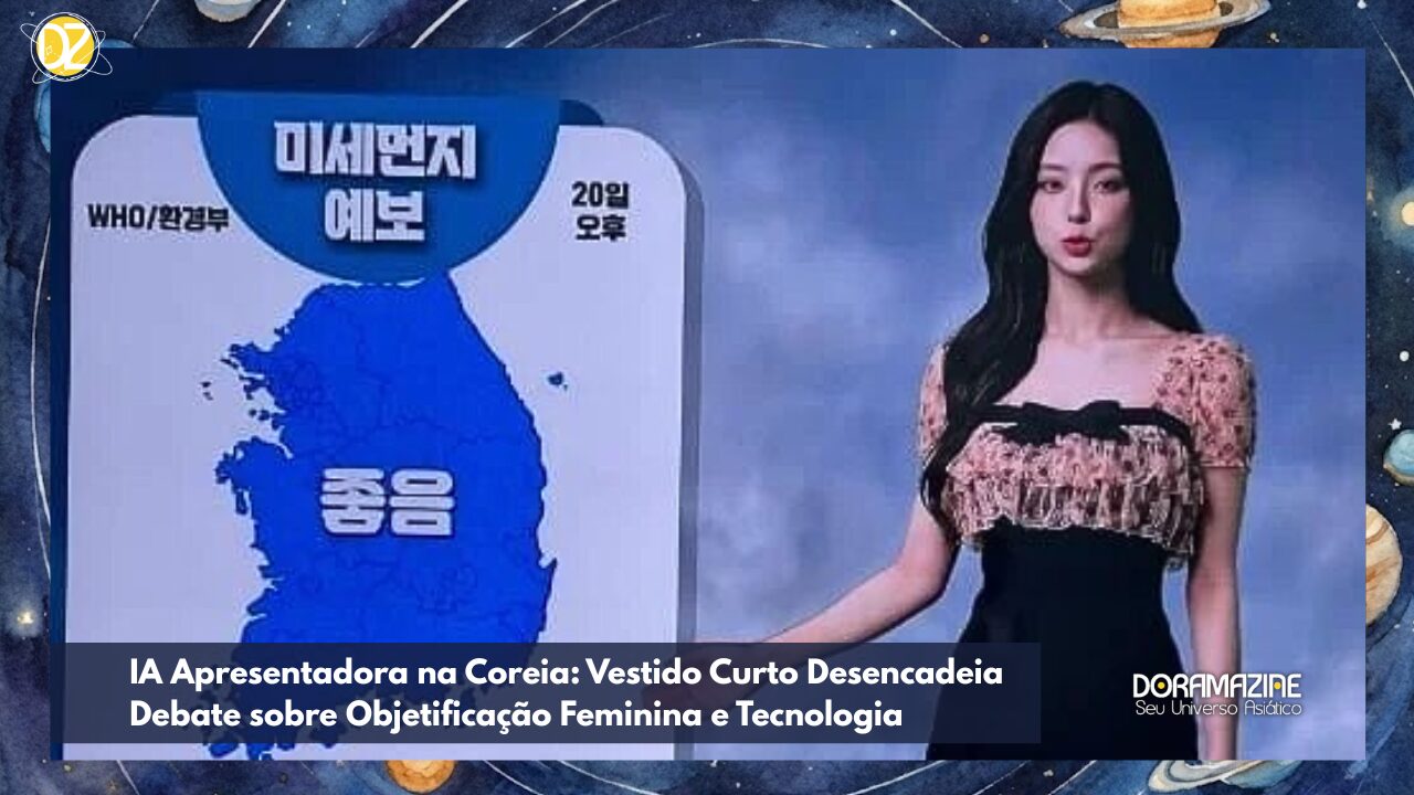 Polêmica na Coreia: IA Apresentadora Veste Traje Controverso, Gerando Debate sobre Objetificação e IA