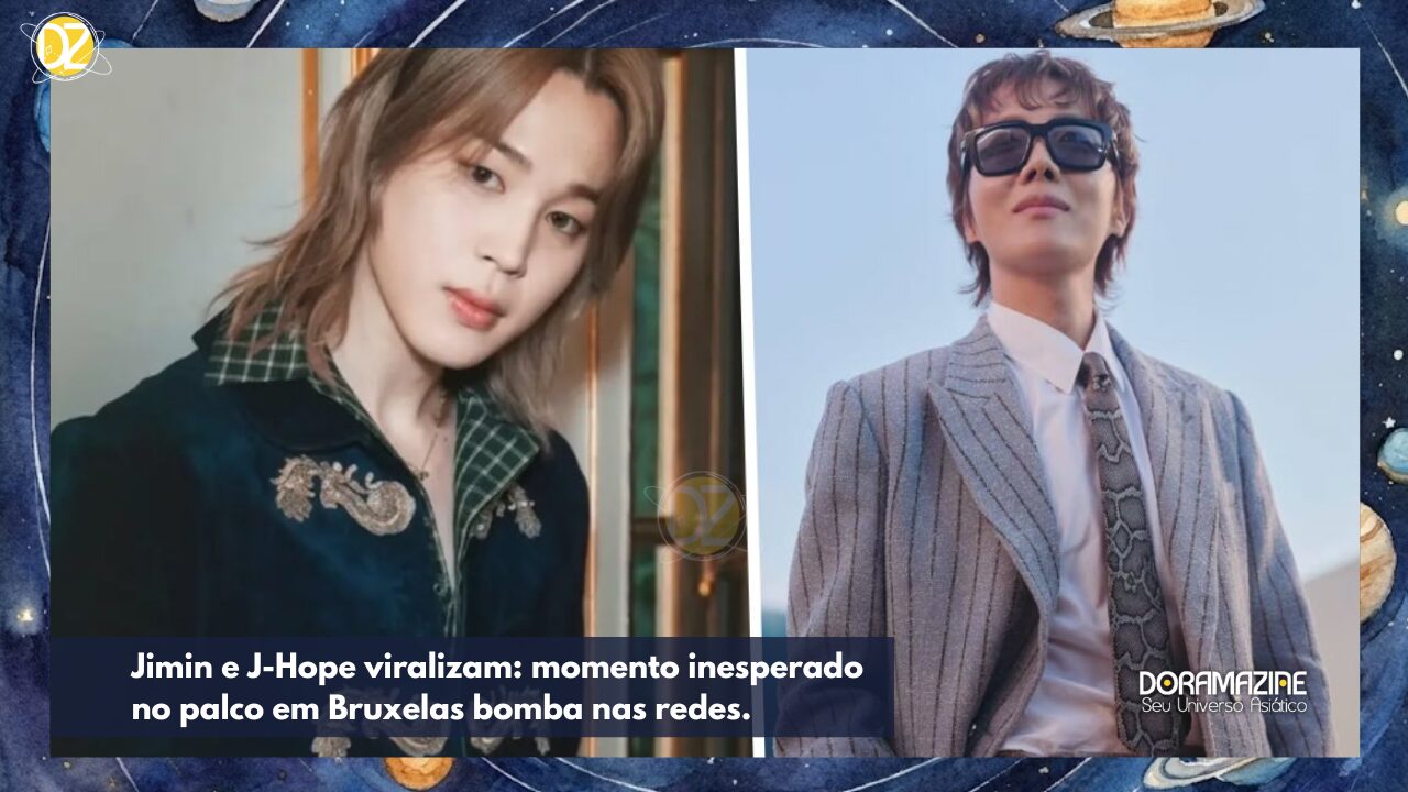 Jimin e J-Hope no show em Bruxelas