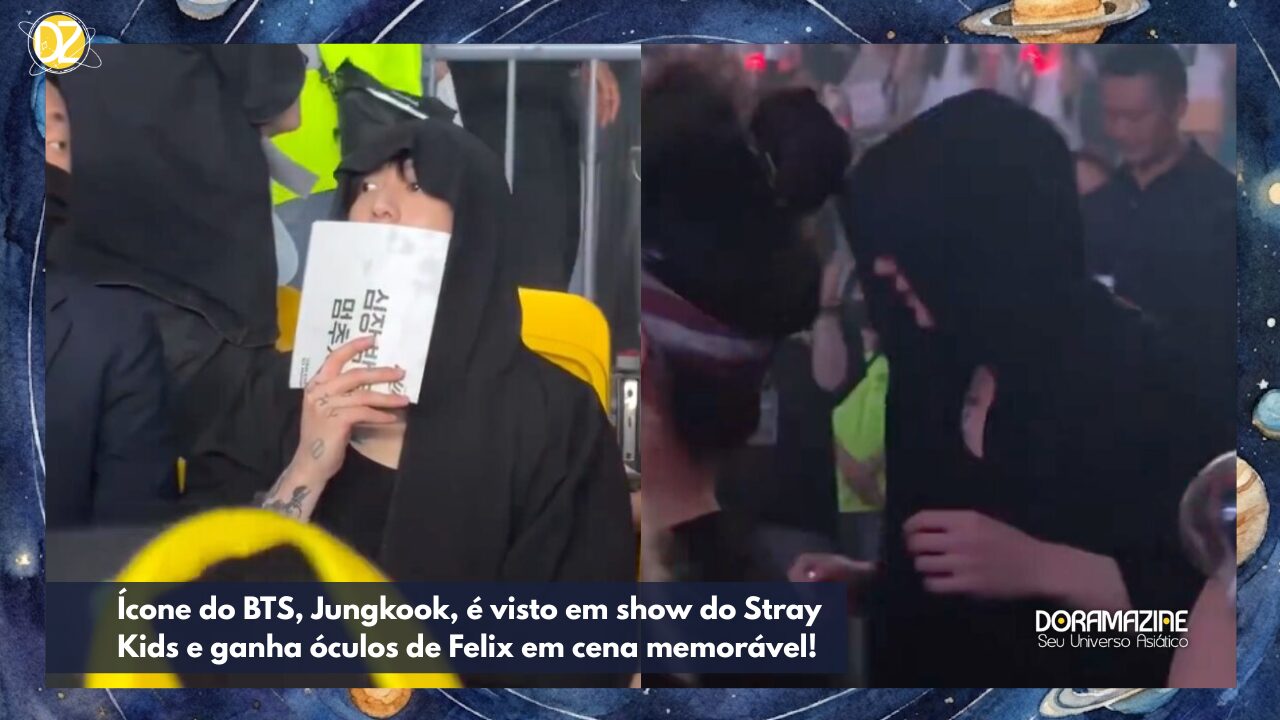 Felix (Stray Kids) joga óculos para plateia e Jungkook (BTS) é o sortudo; fãs reagem!