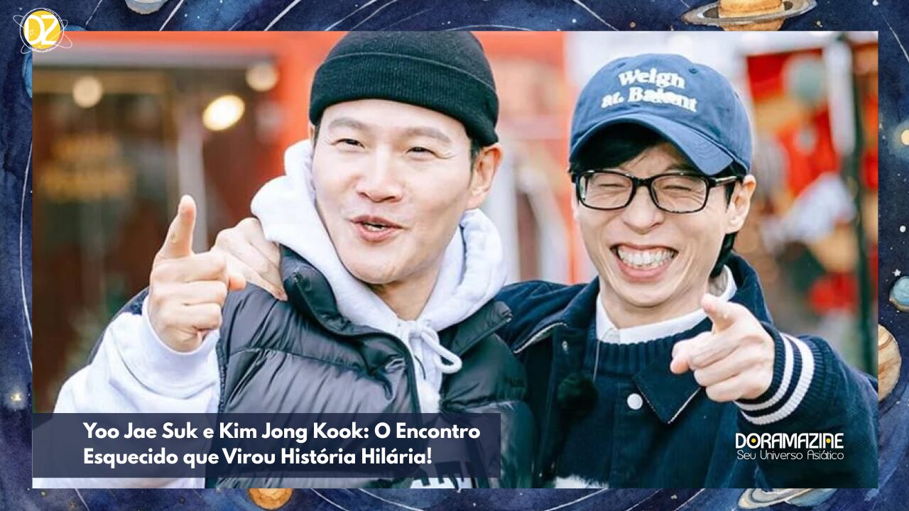 Descubra o início inusitado da amizade entre Yoo Jae Suk e Kim Jong Kook em um fan meeting esquecido. Uma história hilária revelada!