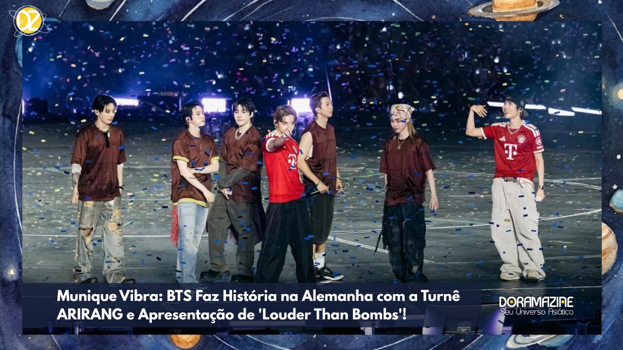 Munique Vibra: BTS Faz História na Alemanha com a Turnê ARIRANG e Apresentação de 'Louder Than Bombs'!
