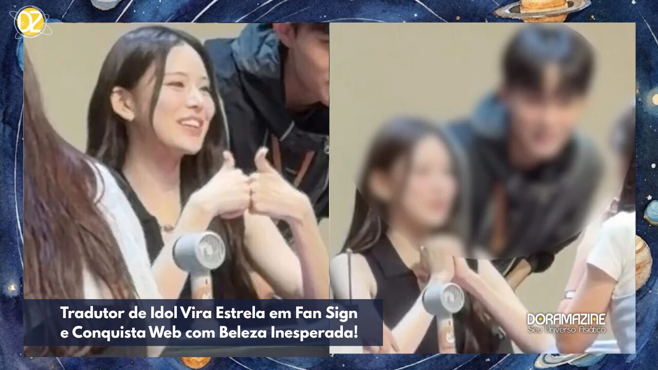 Tradutor de Idol Vira Estrela em Fan Sign e Conquista Web com Beleza Inesperada!