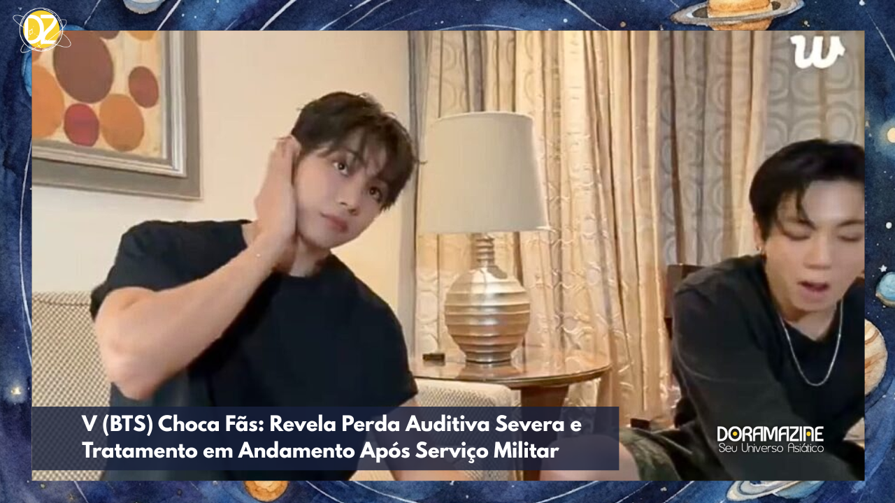 V (BTS) Choca Fãs: Revela Perda Auditiva Severa e Tratamento em Andamento Após Serviço Militar