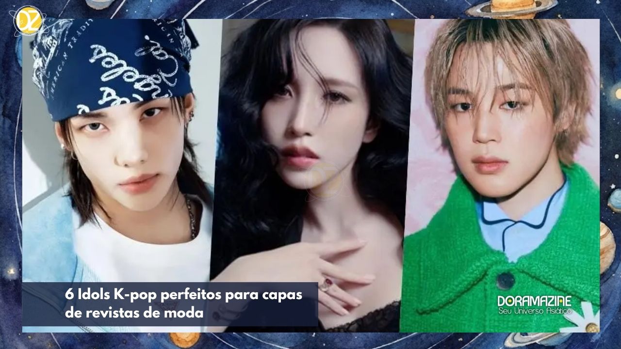 Três pessoas em retratos lado a lado, uma com bandana, outra com mão no peito