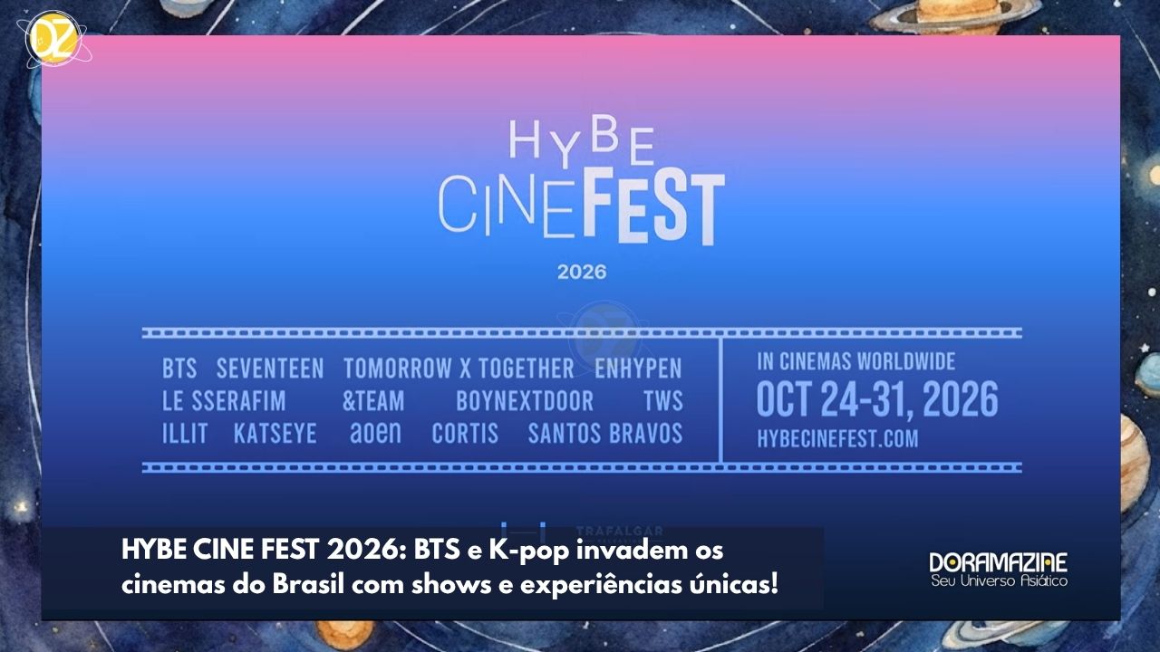 HYBE CINE FEST 2026: BTS e K-pop invadem os cinemas do Brasil com shows e experiências únicas!
