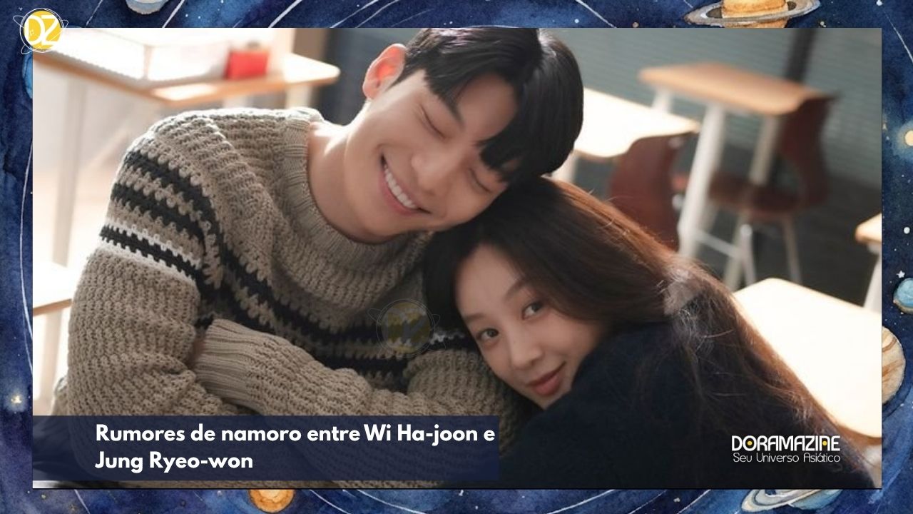 Alvos das suspeitas: Wi Ha-joon e Jung Ryeo-won