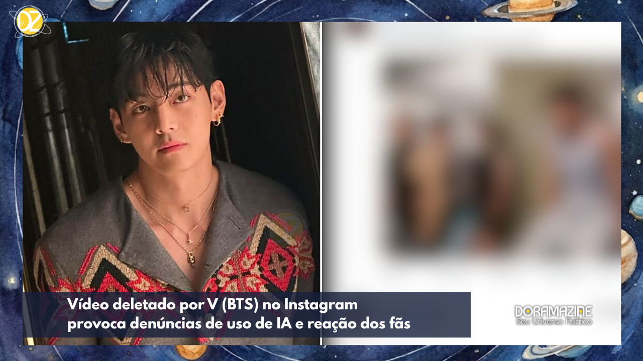 Vídeo deletado por V (BTS) no Instagram provoca denúncias de uso de IA e reação dos fãs