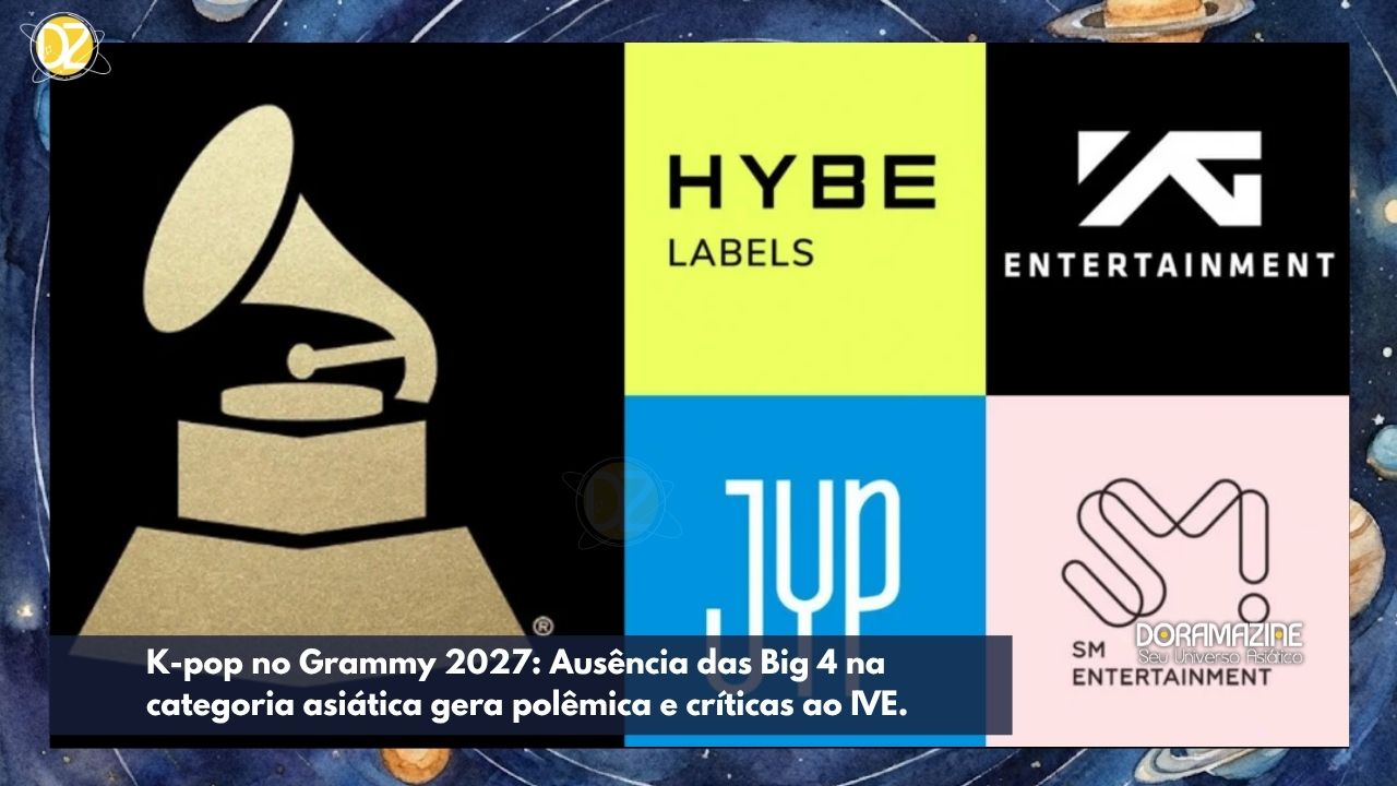 Grammy 2027: Nova categoria pop asiático divide fãs de K-pop! Big 4 ausentes, IVE criticado.